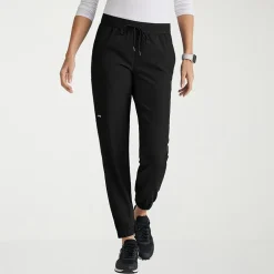Grey's Anatomy™ by Barco Spandex Stretch Direct Grsp632 Dash 5-Pocket Mid-Rise Jogger Womens Plus Tall Stretch Fabric Moisture Wicking Wrinkle Resistant Scrub Pant