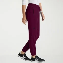 Grey's Anatomy™ by Barco Spandex Stretch Direct Grsp632 Dash 5-Pocket Mid-Rise Jogger Womens Plus Tall Stretch Fabric Moisture Wicking Wrinkle Resistant Scrub Pant