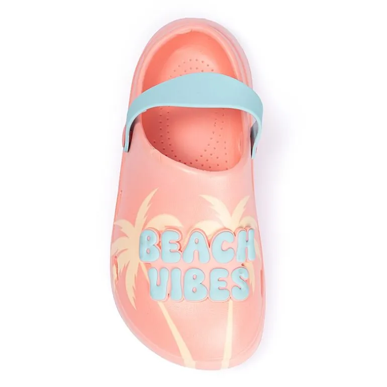 Ground Up Beach Vibes Little & Big Kid Unisex Round Closed Toe Clogs