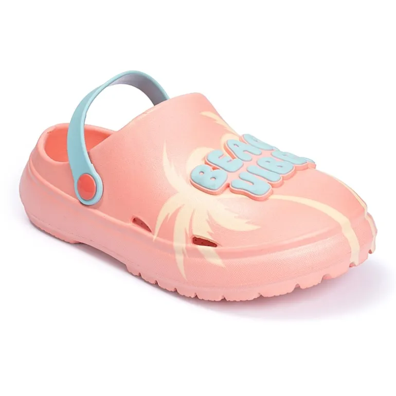 Ground Up Beach Vibes Little & Big Kid Unisex Round Closed Toe Clogs