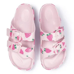 Ground Up Little & Big Kid Girls Strawberry Slide Sandals