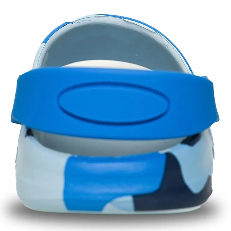 Ground Up Shark Camo Toddler Boys Round Clogs
