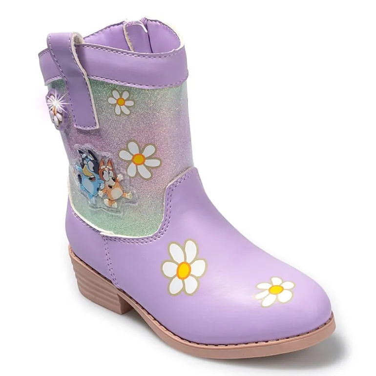 Ground Up Toddler Girls Bluey Bluey Flat Heel Cowboy Boots