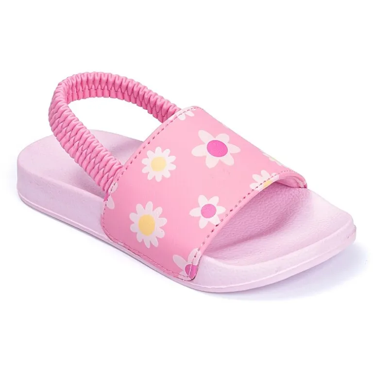 Ground Up Toddler Girls Flower Slide Sandals