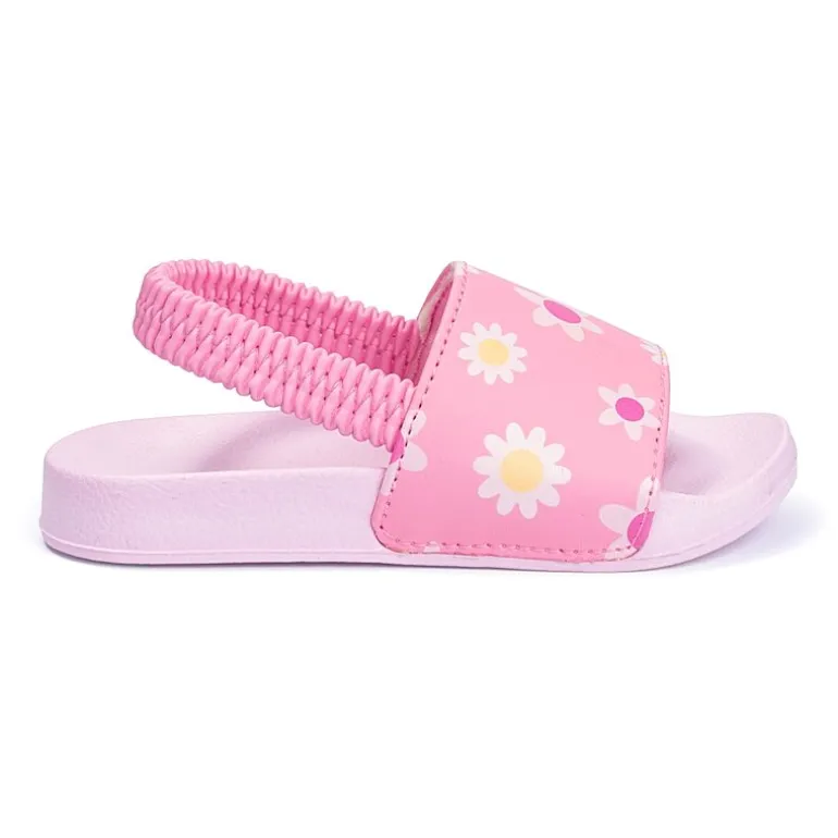 Ground Up Toddler Girls Flower Slide Sandals