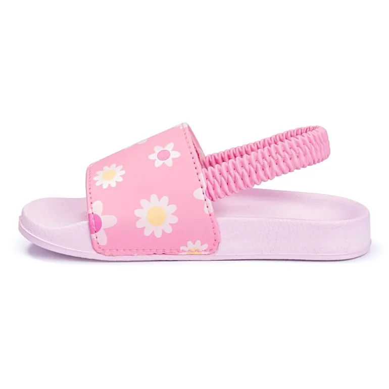 Ground Up Toddler Girls Flower Slide Sandals