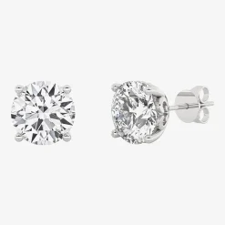Grown Gorgeous (F, Vs2) 3 3/8 Ct. T.W. Lab-Grown Diamond 14K White Gold or Platinum 7.8mm Round Stud Earrings
