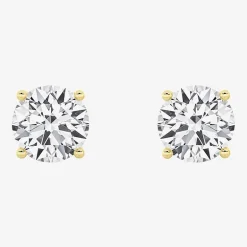 Grown Gorgeous (F, Vs2) 3 3/8 Ct. T.W. Lab-Grown Diamond 14K White Gold or Platinum 7.8mm Round Stud Earrings