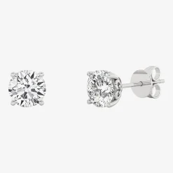 Grown Gorgeous (F, Vs2) 1 1/10 CT. T.W. Lab-Grown Diamond 14K Gold or Platinum 6.1mm Round Stud Earrings