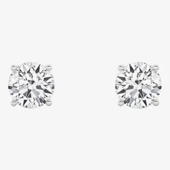 Grown Gorgeous (F, Vs2) 1 1/10 CT. T.W. Lab-Grown Diamond 14K Gold or Platinum 6.1mm Round Stud Earrings