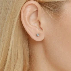 Grown Gorgeous (F, Vs2) 1 1/10 CT. T.W. Lab-Grown Diamond 14K Gold or Platinum 6.1mm Round Stud Earrings