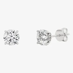 Grown Gorgeous (F, Vs2) 1 1/10 CT. T.W. Lab-Grown Diamond 14K Gold or Platinum 6.1mm Round Stud Earrings