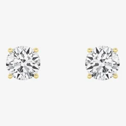 Grown Gorgeous (F, Vs2) 1 1/10 CT. T.W. Lab-Grown Diamond 14K Gold or Platinum 6.1mm Round Stud Earrings