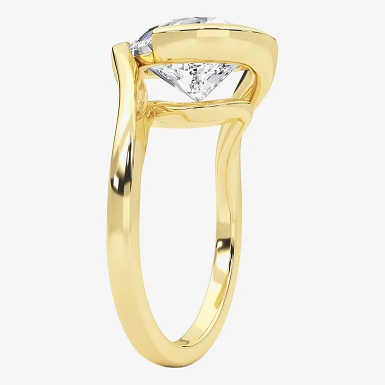 Grown Gorgeous (F / Vs2) Womens 3 3/8 Ct. Lab Grown White Diamond 14K Gold Pear Solitaire Engagement Ring