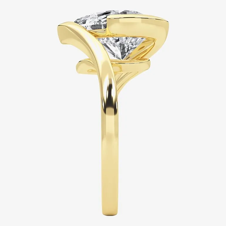 Grown Gorgeous (F / Vs2) Womens 3 3/8 Ct. Lab Grown White Diamond 14K Gold Pear Solitaire Engagement Ring