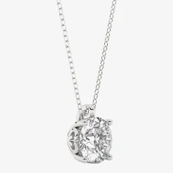 Grown Gorgeous (F, Vs2) Womens 2 1/4 CT. T.W. Lab-Grown Diamond 14K Gold or Platinum Round 18 Inch Pendant Necklace