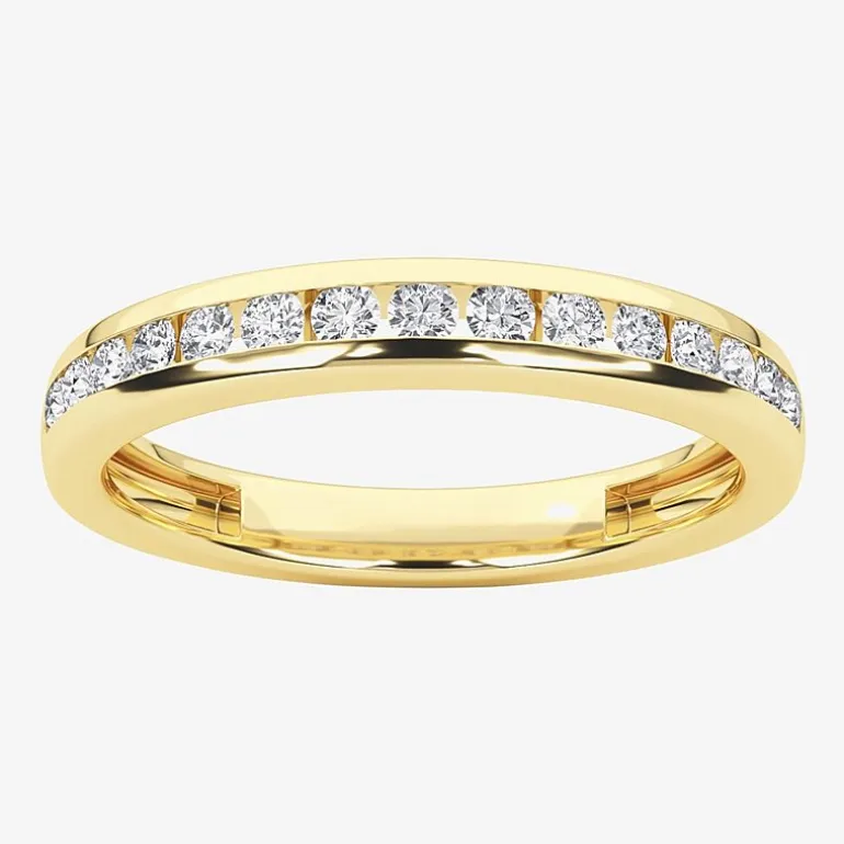 Grown Gorgeous (F,Vs2) Womens 1/4 CT. T.W. Lab Grown White Diamond 14K Gold or Platinum Wedding Band