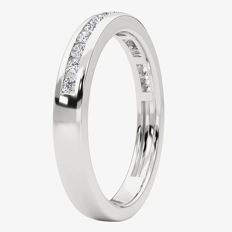 Grown Gorgeous (F,Vs2) Womens 1/4 CT. T.W. Lab Grown White Diamond 14K Gold or Platinum Wedding Band