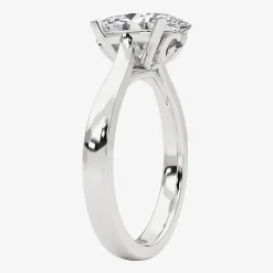 Grown Gorgeous (F, Vs2) Womens 2 1/4 CT. T.W. Lab Grown White Diamond 14K Gold or Platinum Oval Solitaire Engagement Ring