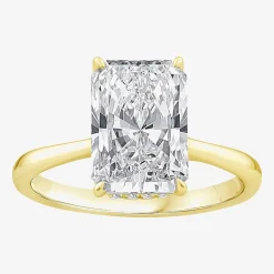 Grown Gorgeous F, Vs2 Womens 3 1/2 CT. T.W Lab Grown White Diamond 14K Gold or Platinum Radiant-cut Engagement Ring