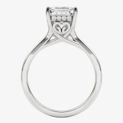 Grown Gorgeous F, Vs2 Womens 3 1/2 CT. T.W Lab Grown White Diamond 14K Gold or Platinum Radiant-cut Engagement Ring