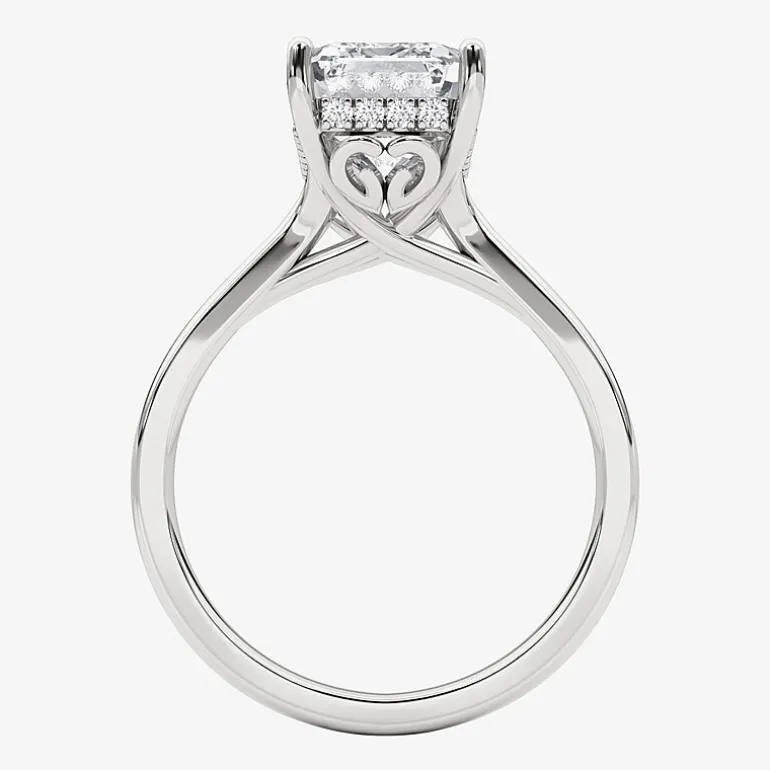 Grown Gorgeous F, Vs2 Womens 3 1/2 CT. T.W Lab Grown White Diamond 14K Gold or Platinum Radiant-cut Engagement Ring
