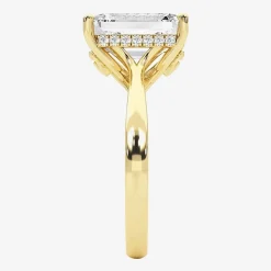 Grown Gorgeous F, Vs2 Womens 3 1/2 CT. T.W Lab Grown White Diamond 14K Gold or Platinum Radiant-cut Engagement Ring