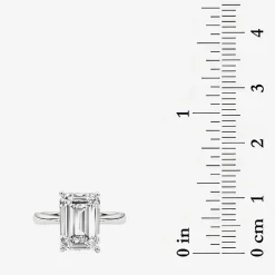 Grown Gorgeous F, Vs2 Womens 3 1/2 CT. T.W Lab Grown White Diamond 14K Gold or Platinum Radiant-cut Engagement Ring