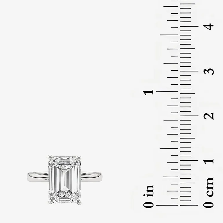 Grown Gorgeous F, Vs2 Womens 3 1/2 CT. T.W Lab Grown White Diamond 14K Gold or Platinum Radiant-cut Engagement Ring