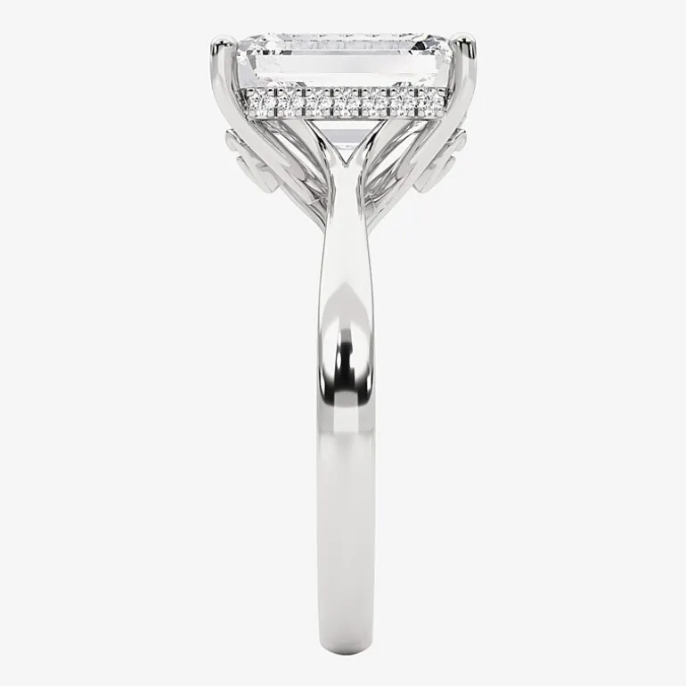 Grown Gorgeous F, Vs2 Womens 3 1/2 CT. T.W Lab Grown White Diamond 14K Gold or Platinum Radiant-cut Engagement Ring