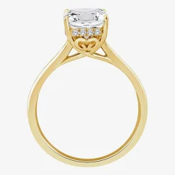 Grown Gorgeous F, Vs2 Womens 3 1/2 CT. T.W Lab Grown White Diamond 14K Gold or Platinum Radiant-cut Engagement Ring