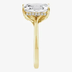 Grown Gorgeous F, Vs2 Womens 3 1/2 CT. T.W Lab Grown White Diamond 14K Gold or Platinum Radiant-cut Engagement Ring