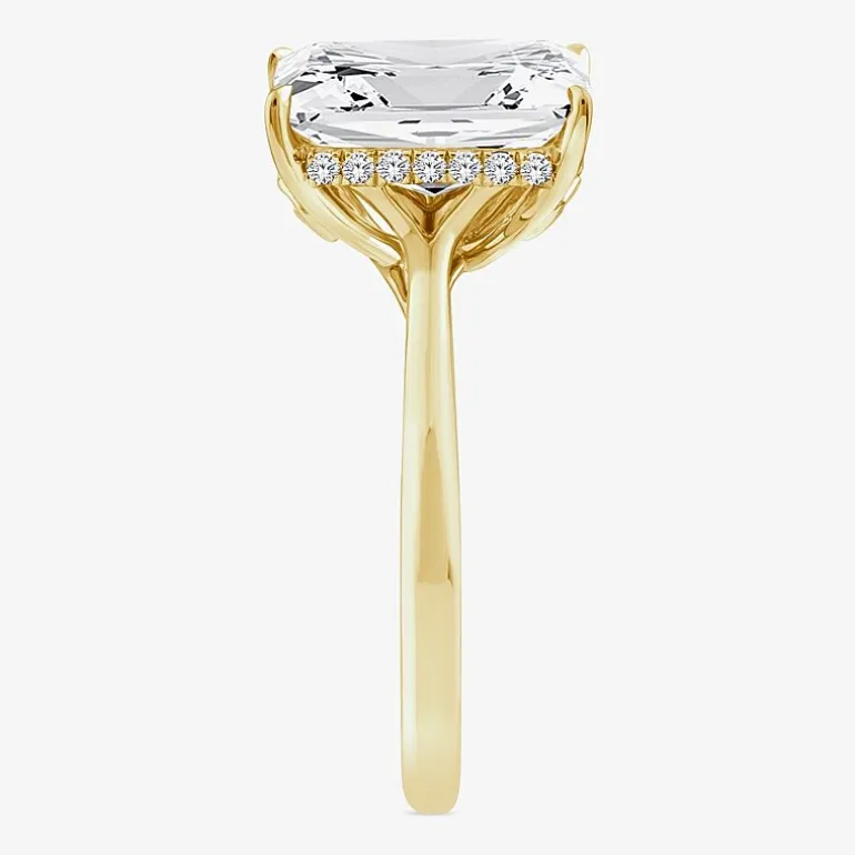 Grown Gorgeous F, Vs2 Womens 3 1/2 CT. T.W Lab Grown White Diamond 14K Gold or Platinum Radiant-cut Engagement Ring