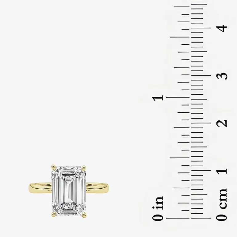Grown Gorgeous F, Vs2 Womens 3 1/2 CT. T.W Lab Grown White Diamond 14K Gold or Platinum Radiant-cut Engagement Ring