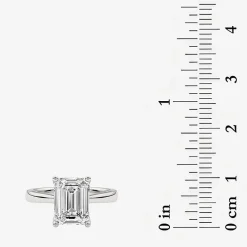 Grown Gorgeous (F, Vs2) Womens 2 1/4 CT. T.W. Lab Grown White Diamond 14K Gold or Platinum Radiant-cut Solitaire Engagement Ring