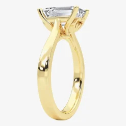 Grown Gorgeous (F, Vs2) Womens 2 1/4 CT. T.W. Lab Grown White Diamond 14K Gold or Platinum Radiant-cut Solitaire Engagement Ring