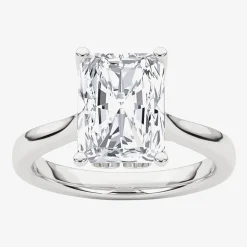 Grown Gorgeous (F, Vs2) Womens 2 1/4 CT. T.W. Lab Grown White Diamond 14K Gold or Platinum Radiant-cut Solitaire Engagement Ring