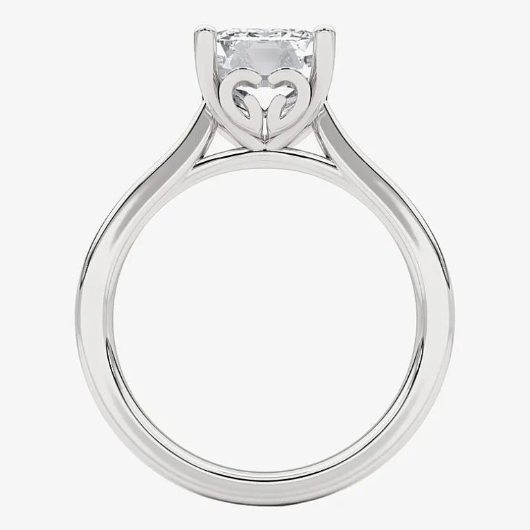 Grown Gorgeous (F, Vs2) Womens 2 1/4 CT. T.W. Lab Grown White Diamond 14K Gold or Platinum Radiant-cut Solitaire Engagement Ring