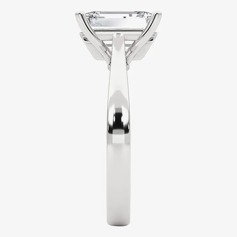 Grown Gorgeous (F, Vs2) Womens 2 1/4 CT. T.W. Lab Grown White Diamond 14K Gold or Platinum Radiant-cut Solitaire Engagement Ring