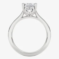 Grown Gorgeous (F, Vs2) Womens 2 1/4 CT. T.W. Lab Grown White Diamond 14K Gold or Platinum Emerald-cut Solitaire Engagement Ring
