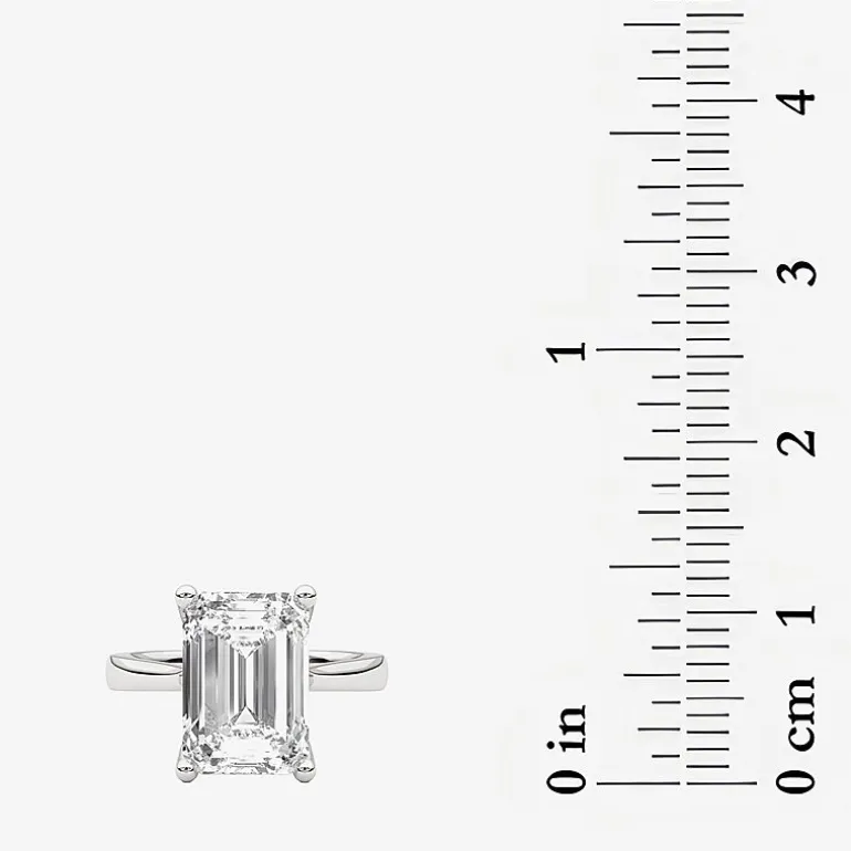 Grown Gorgeous (F / Vs2) Womens 4 1/2 CT. T.W. Lab Grown White Diamond 14K Gold Solitaire Engagement Ring
