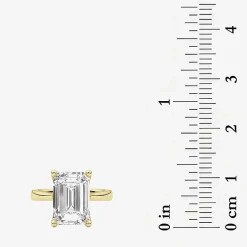 Grown Gorgeous (F / Vs2) Womens 4 1/2 CT. T.W. Lab Grown White Diamond 14K Gold Solitaire Engagement Ring