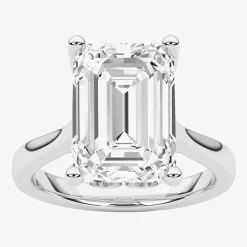 Grown Gorgeous (F / Vs2) Womens 4 1/2 CT. T.W. Lab Grown White Diamond 14K Gold Solitaire Engagement Ring