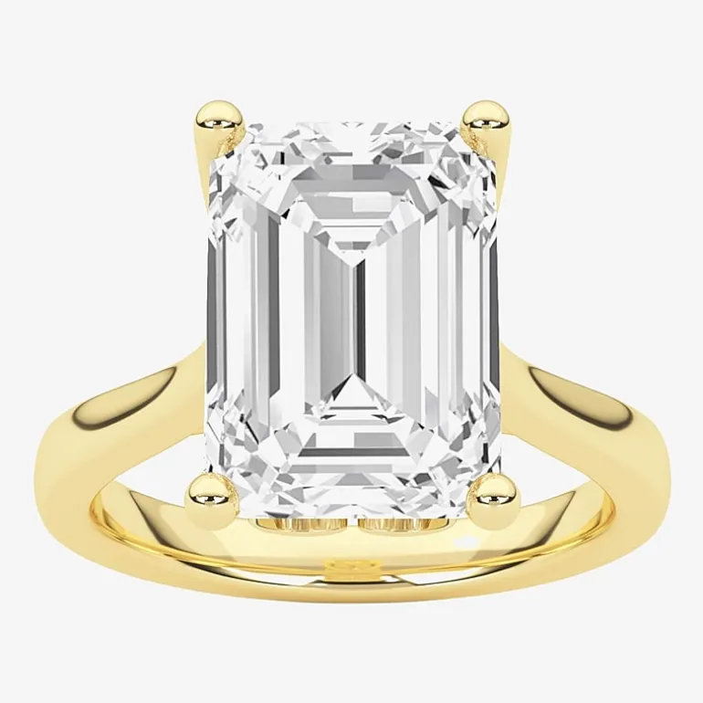 Grown Gorgeous (F / Vs2) Womens 4 1/2 CT. T.W. Lab Grown White Diamond 14K Gold Solitaire Engagement Ring