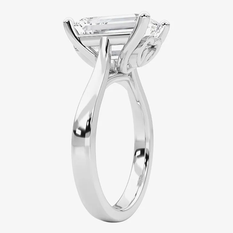 Grown Gorgeous (F / Vs2) Womens 4 1/2 CT. T.W. Lab Grown White Diamond 14K Gold Solitaire Engagement Ring