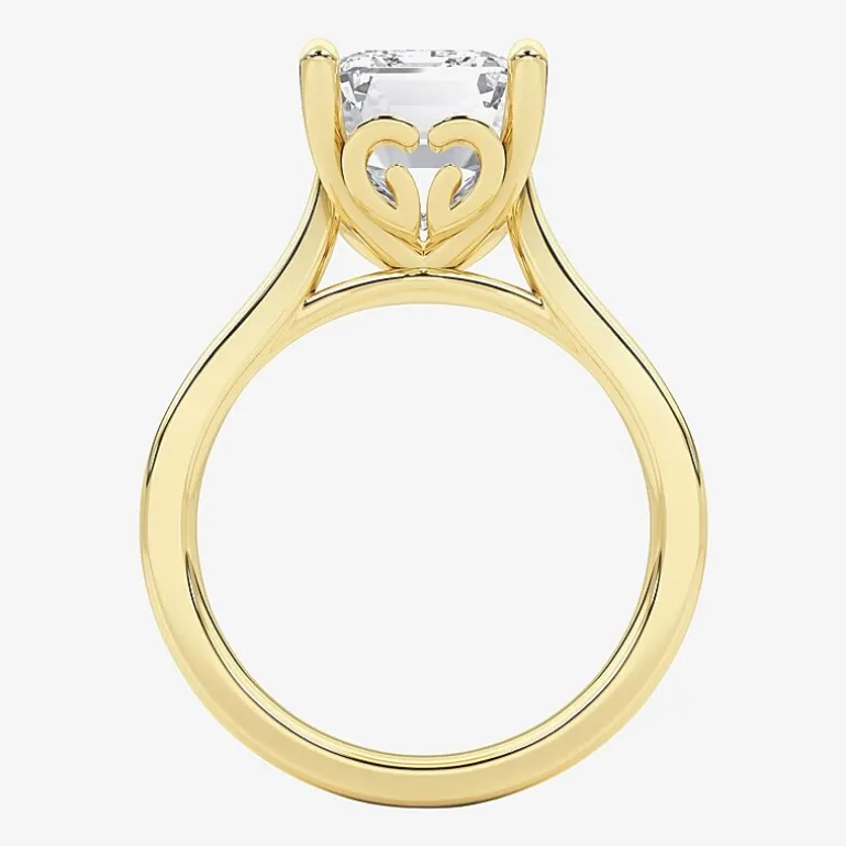 Grown Gorgeous (F / Vs2) Womens 4 1/2 CT. T.W. Lab Grown White Diamond 14K Gold Solitaire Engagement Ring