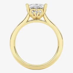 Grown Gorgeous (F, Vs2) Womens 2 1/4 CT. T.W. Lab Grown White Diamond 14K Gold or Platinum Princess-cut Solitaire Engagement Ring