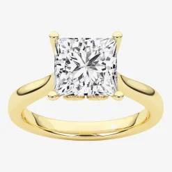 Grown Gorgeous (F, Vs2) Womens 2 1/4 CT. T.W. Lab Grown White Diamond 14K Gold or Platinum Princess-cut Solitaire Engagement Ring