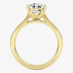 Grown Gorgeous (F,Vs2) Womens 2 1/4 CT. T.W. Lab Grown White Diamond 14K Gold or Platinum Round Solitaire Engagement Ring