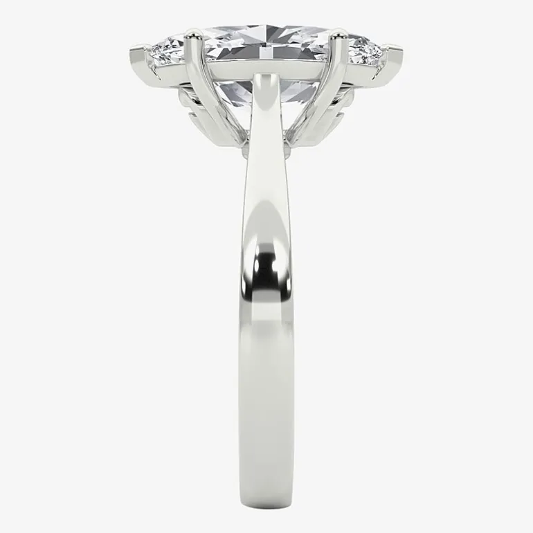 Grown Gorgeous (F / Vs2) Womens 2 1/4 CT. T.W. Lab Grown White Diamond 14K Gold Marquise Solitaire Engagement Ring